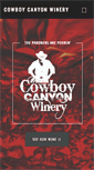 Mobile Screenshot of cowboycanyonwinery.com