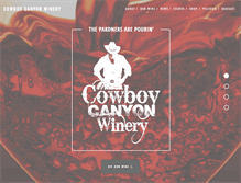 Tablet Screenshot of cowboycanyonwinery.com